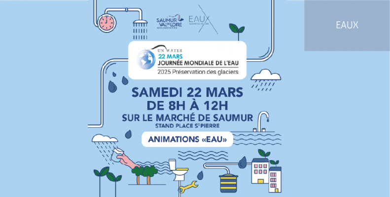 Journée mondiale de l’eau : La SAUR et la Régie Eaux Saumur Val de Loire à votre rencontre