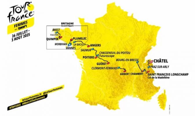 Le Tour de France Féminin 2025 fera étape à Saumur le 29 juillet !