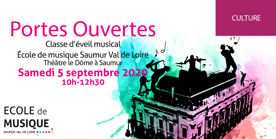 École de musique Saumur Val de Loire : portes ouvertes de la classe d’éveil musical le samedi 5 septembre